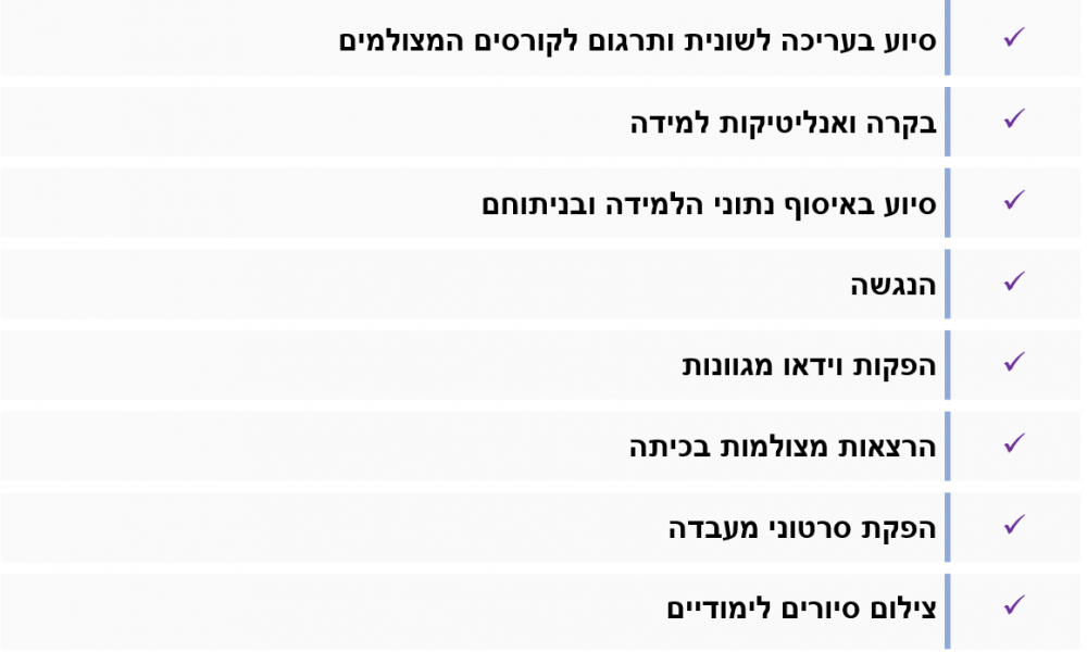 שירותים נוספים